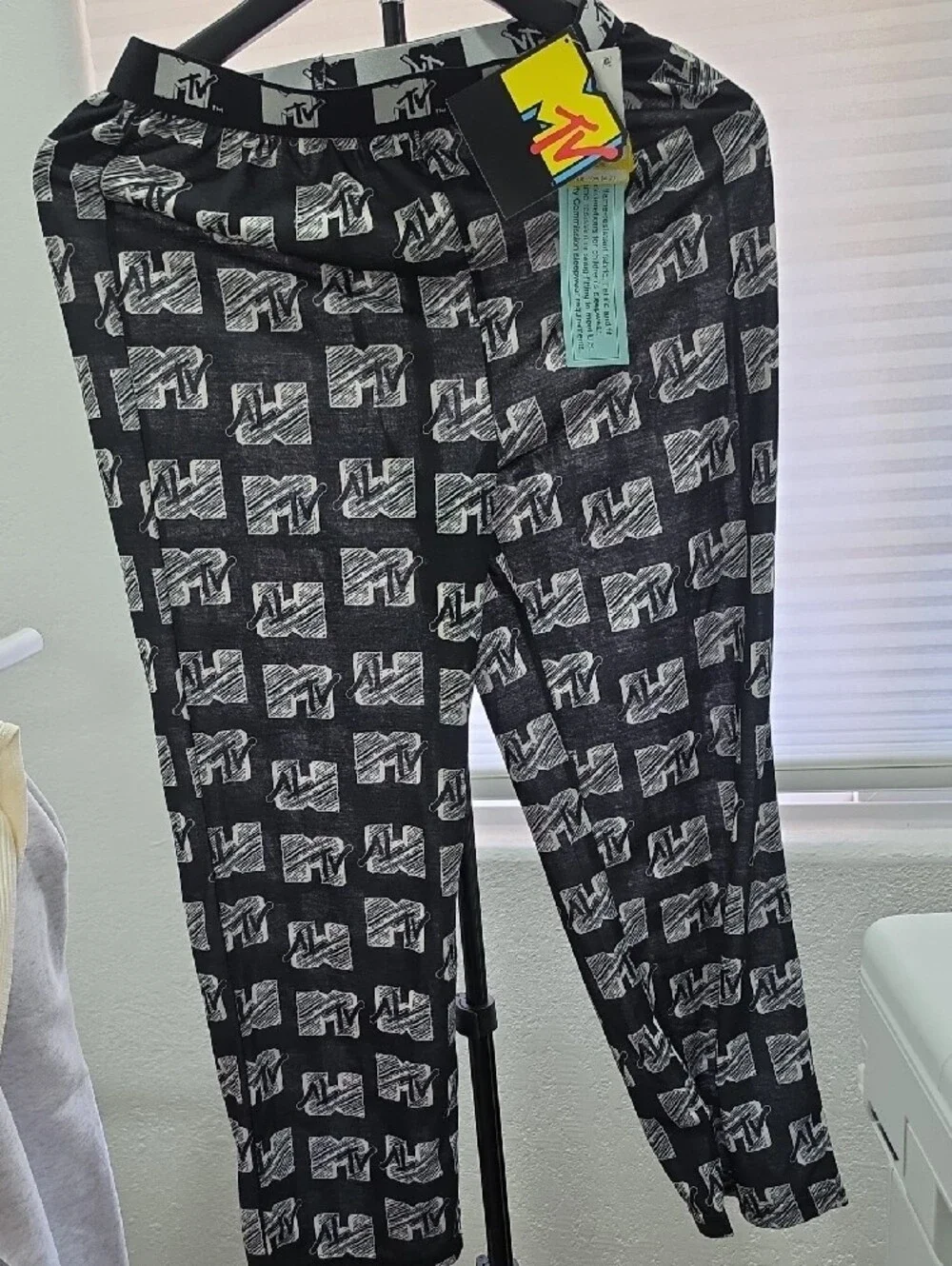 MTV Black and White Logo Pajamas